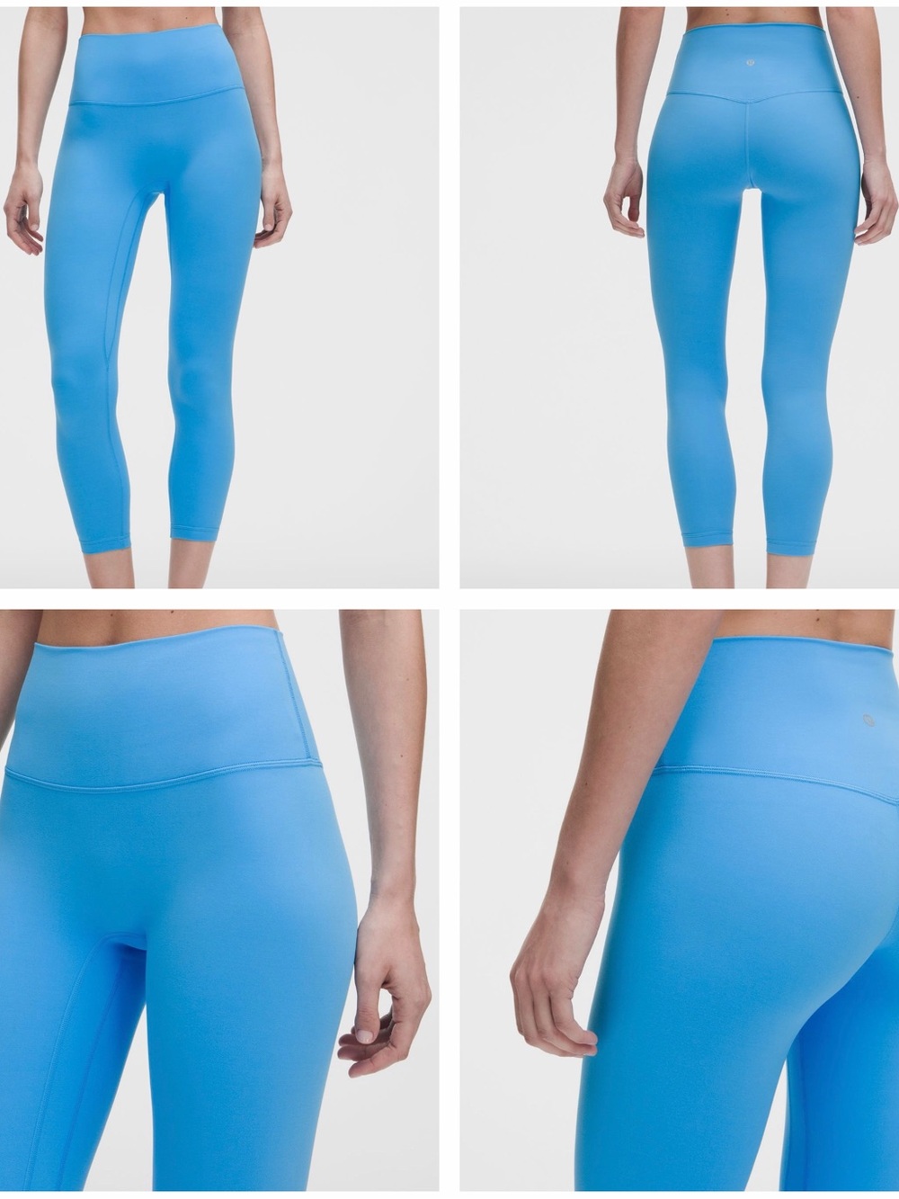 lululemon athletica Sky Blue Cropped High-Rise Leggings